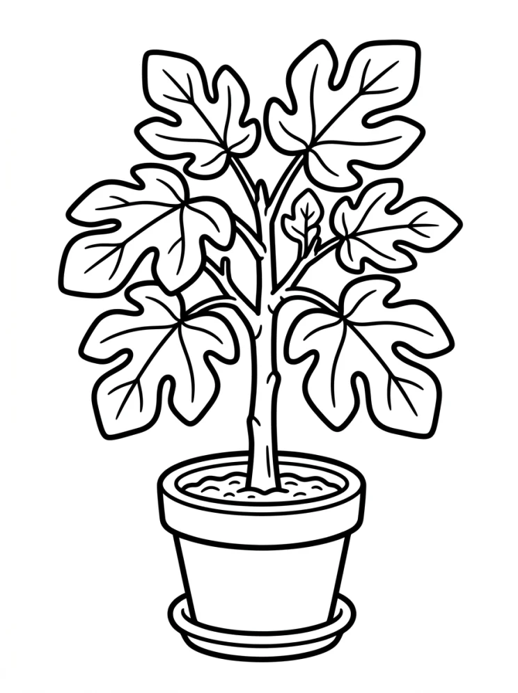 Desenhos de Árvores para colorir 68