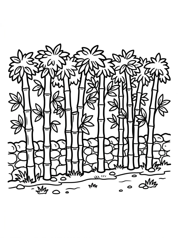 Desenhos de Árvores para colorir 7