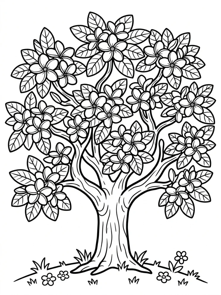 Desenhos de Árvores para colorir 71