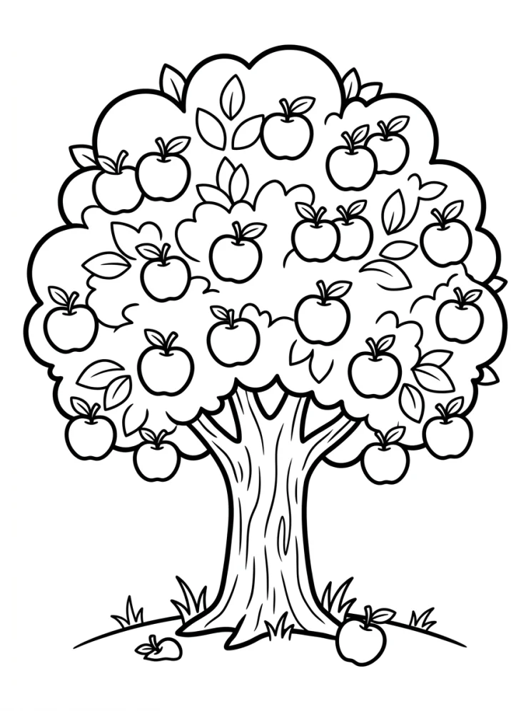 Desenhos de Árvores para colorir 72