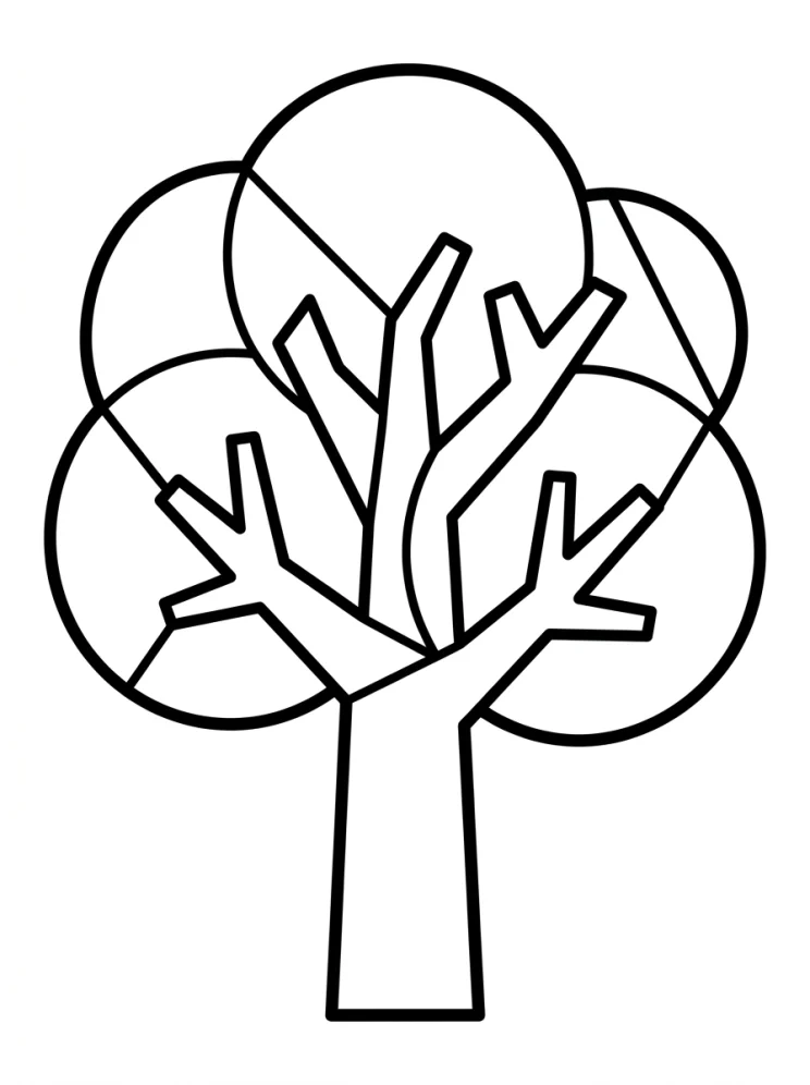 Desenhos de Árvores para colorir 73