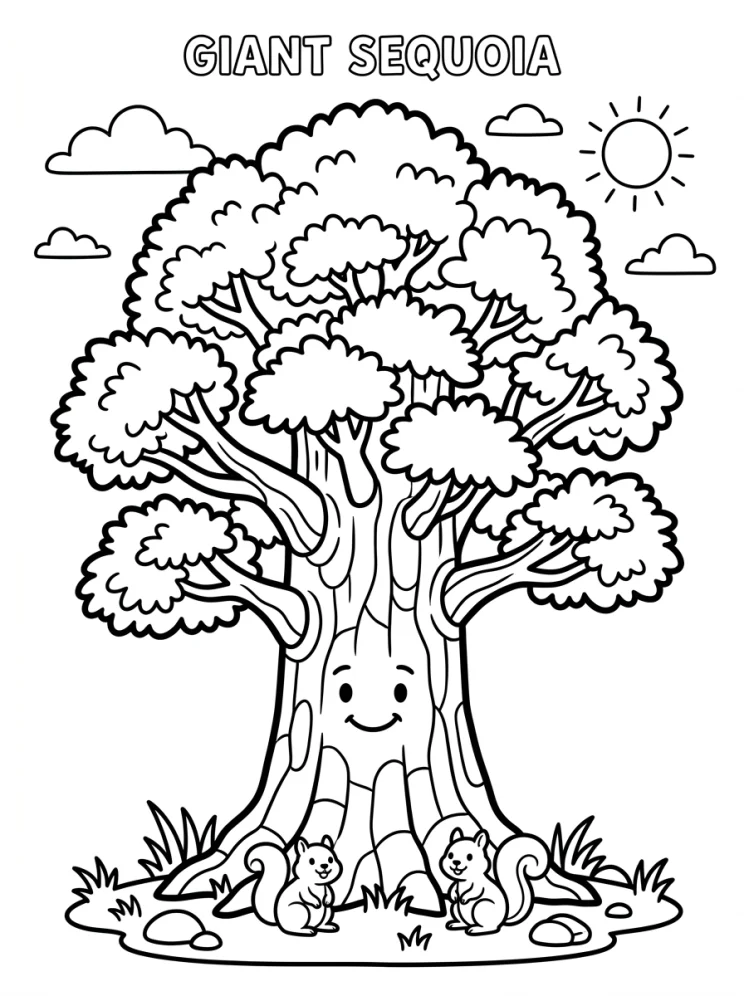 Desenhos de Árvores para colorir 74