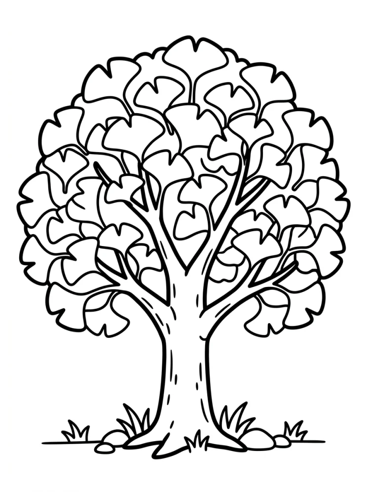 Desenhos de Árvores para colorir 75