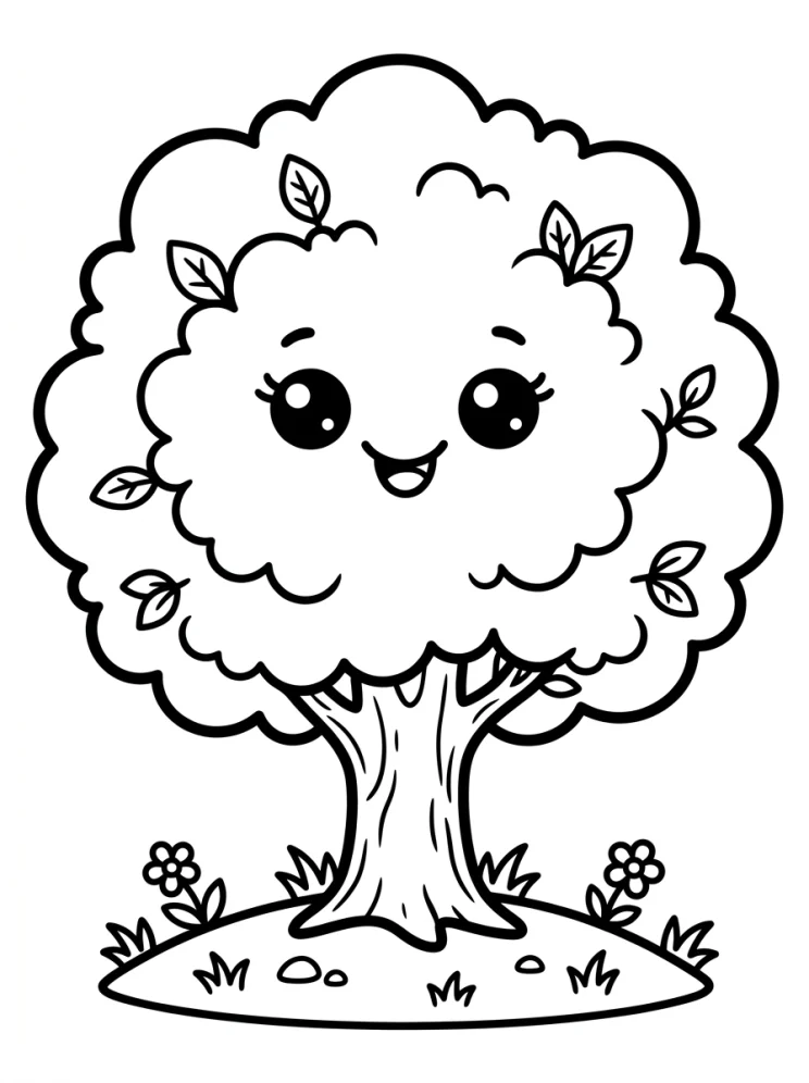Desenhos de Árvores para colorir 78