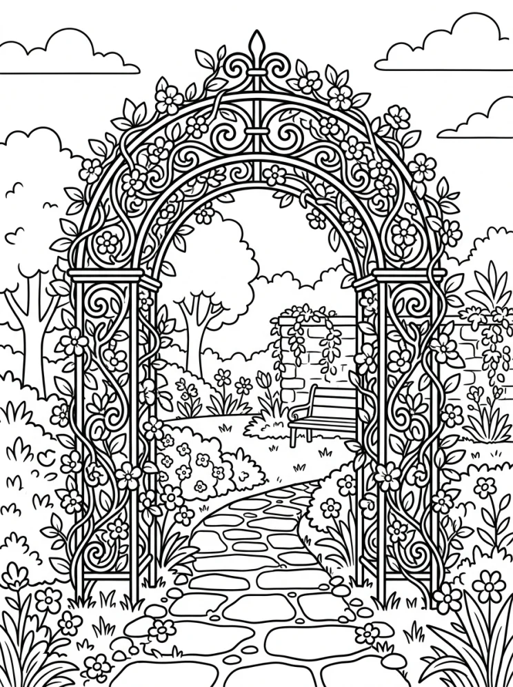 Desenhos de Árvores para colorir 79