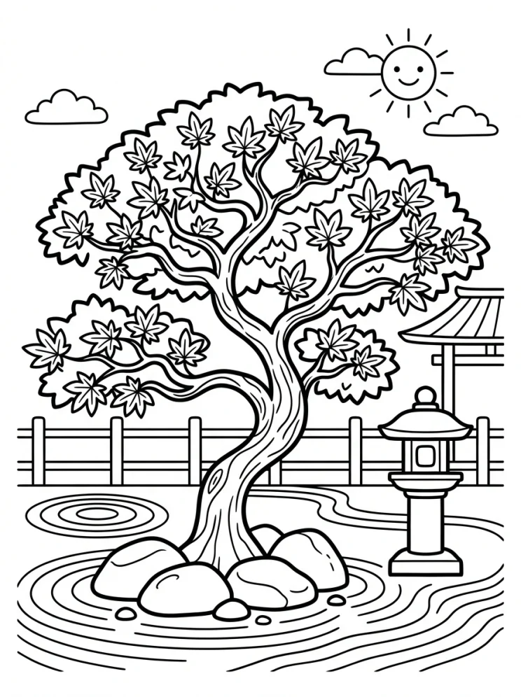 Desenhos de Árvores para colorir 83