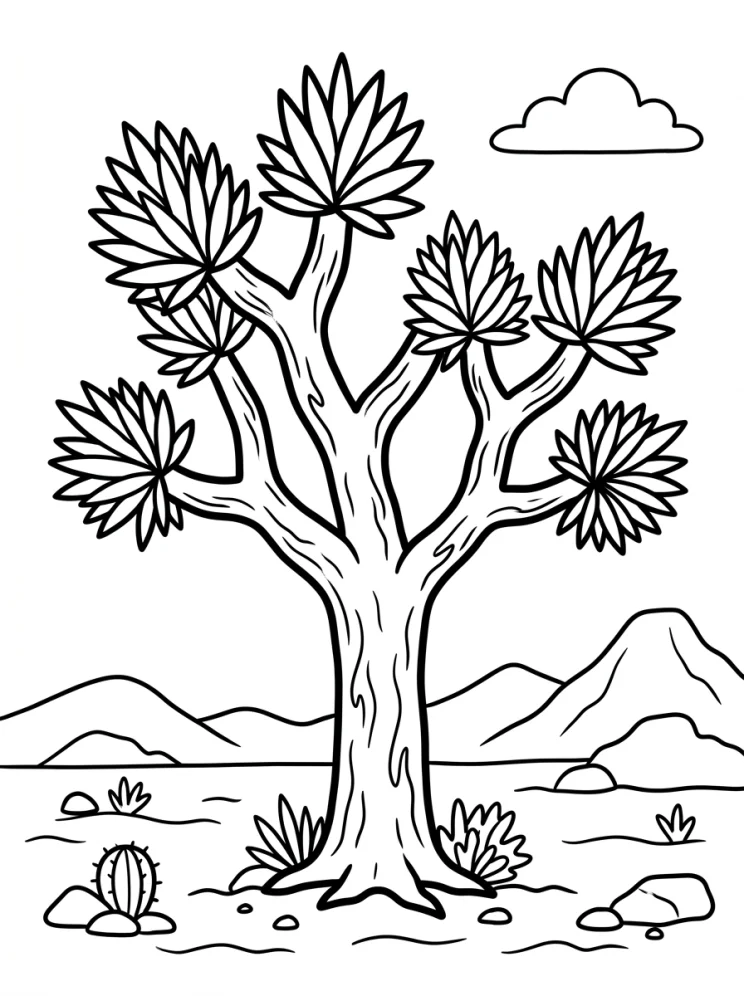 Desenhos de Árvores para colorir 84