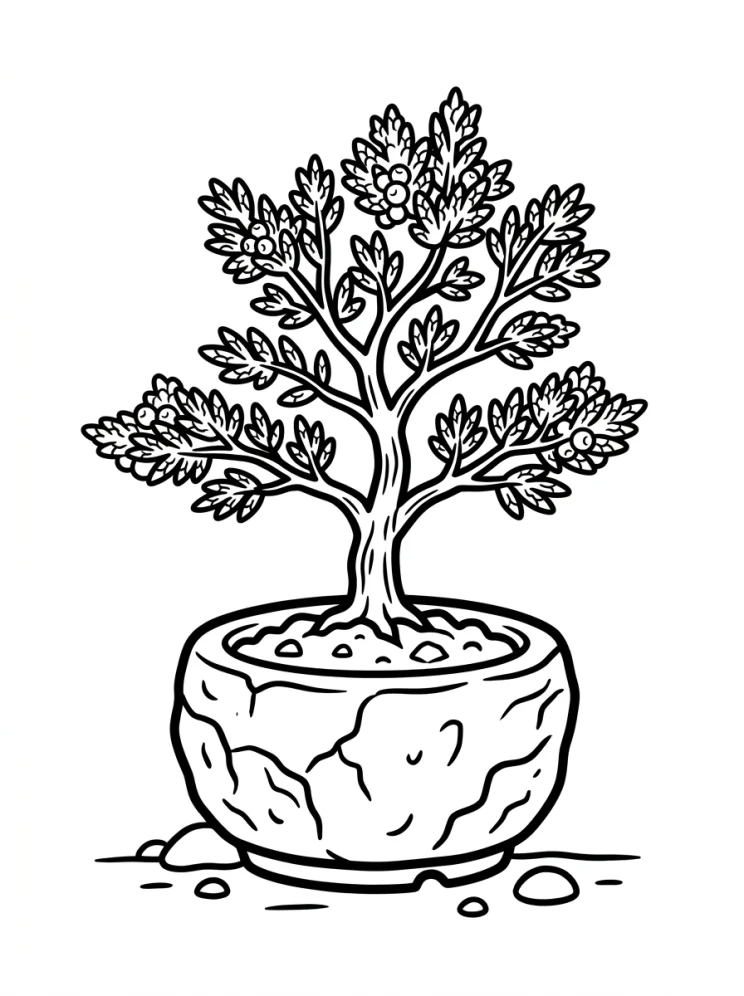 Desenhos de Árvores para colorir 86