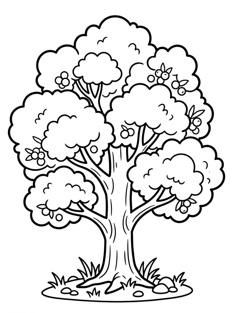 Desenhos de Árvores para colorir 87
