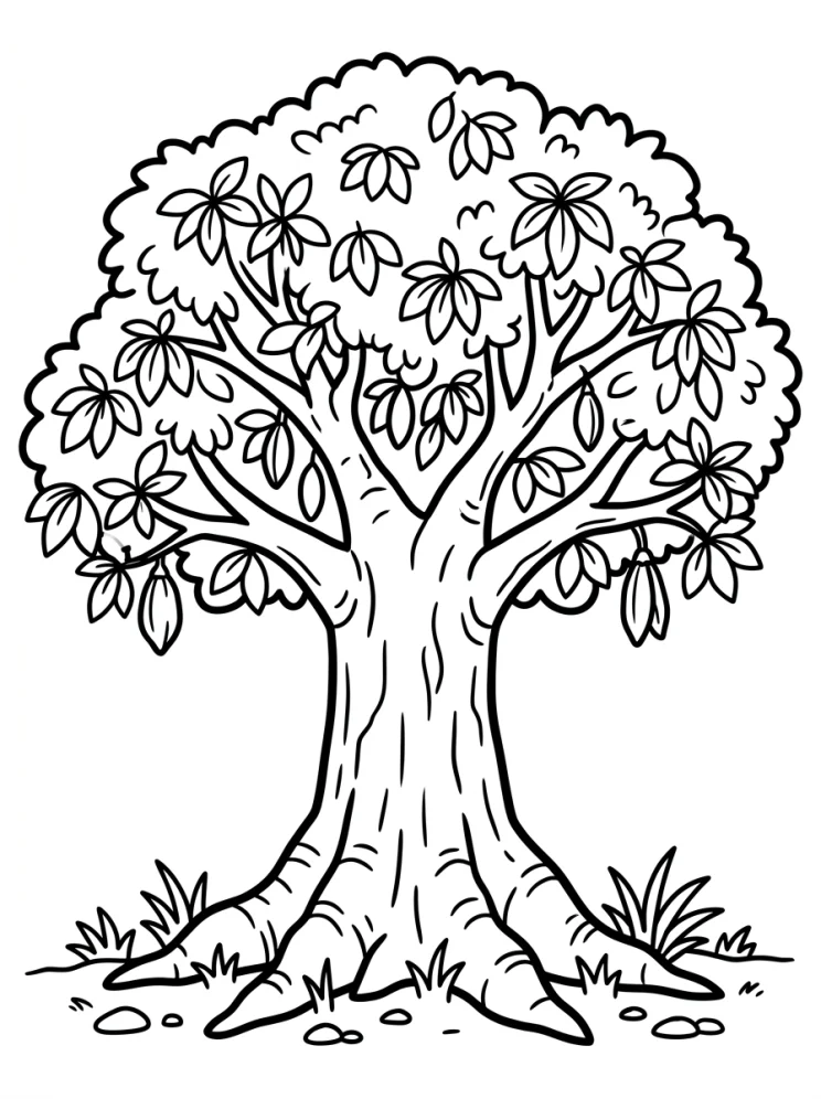 Desenhos de Árvores para colorir 90