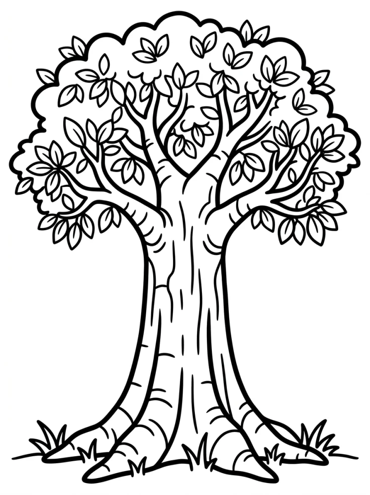 Desenhos de Árvores para colorir 91