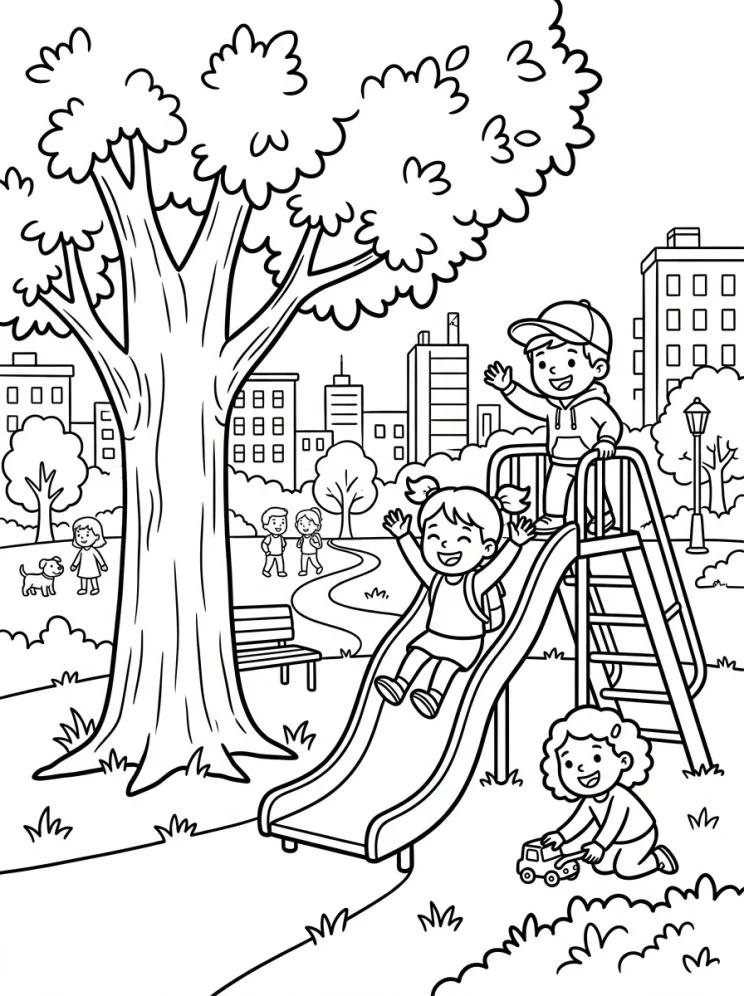 Desenhos de Árvores para colorir 92