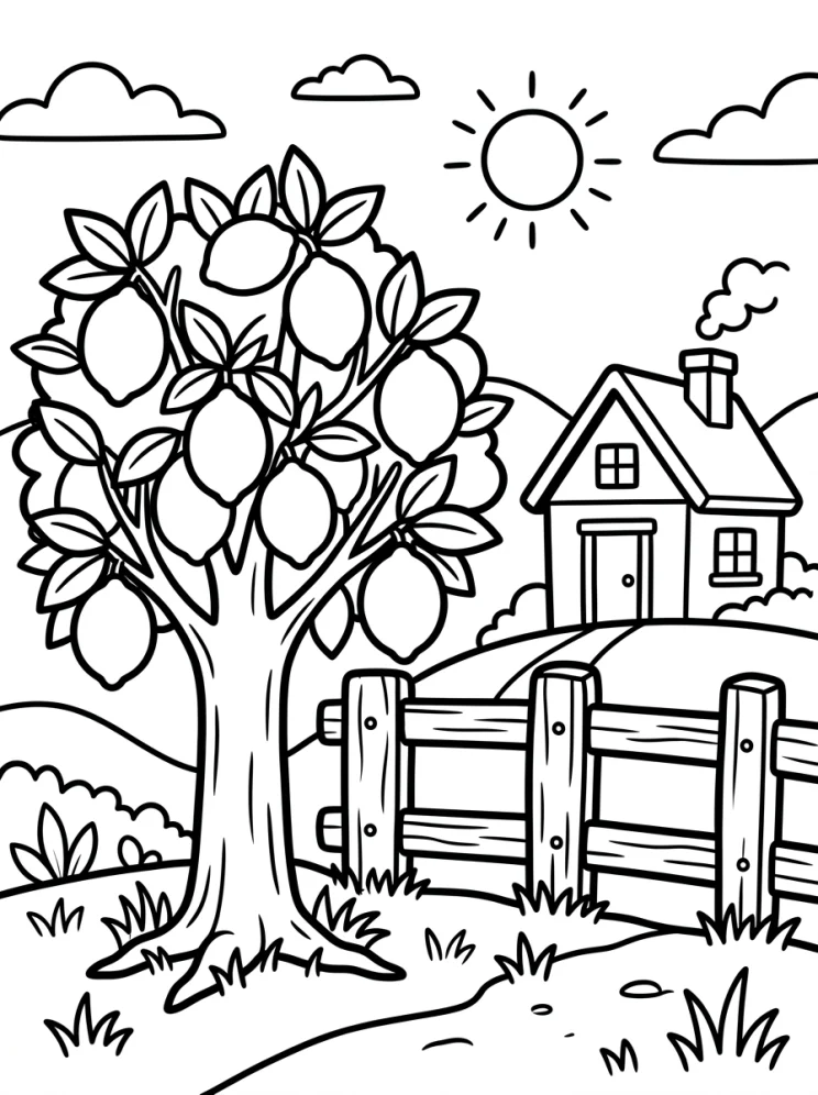 Desenhos de Árvores para colorir 94