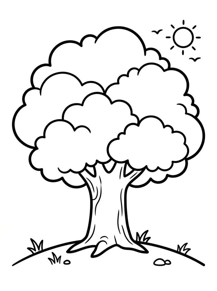 Desenhos de Árvores para colorir 99