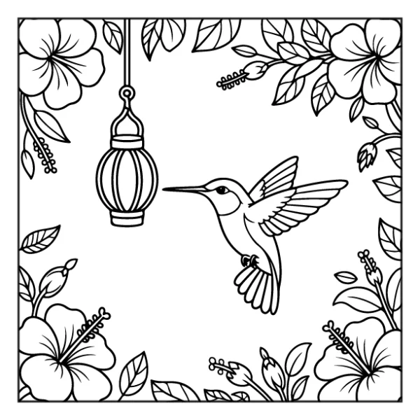 Desenhos de Beija-Flor para colorir 16