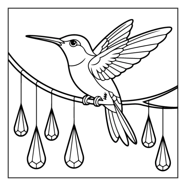 Desenhos de Beija-Flor para colorir 18