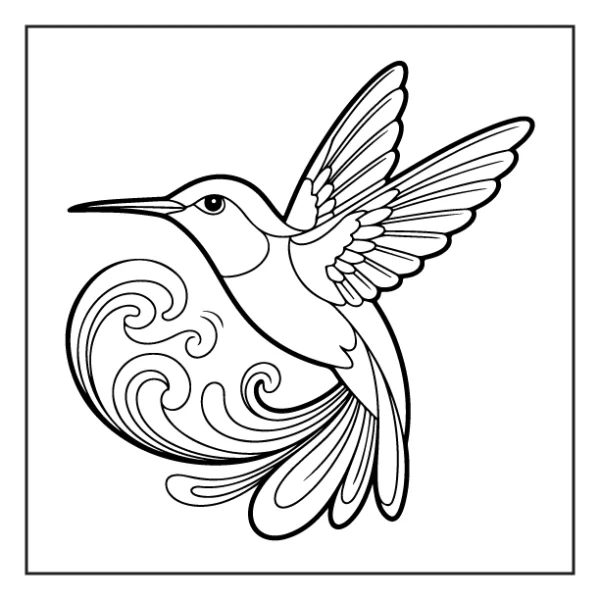 Desenhos de Beija-Flor para colorir 26