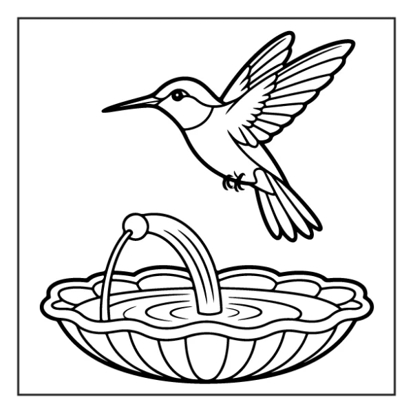 Desenhos de Beija-Flor para colorir 33