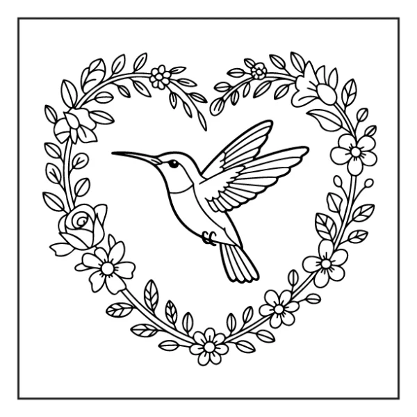 Desenhos de Beija-Flor para colorir 35