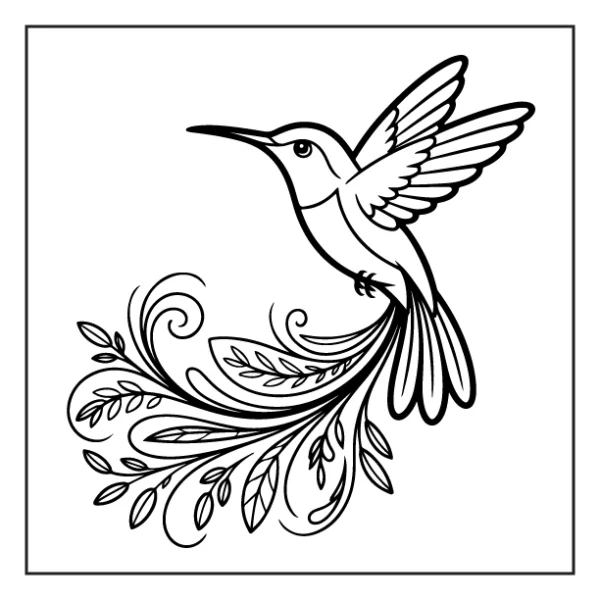 Desenhos de Beija-Flor para colorir 4