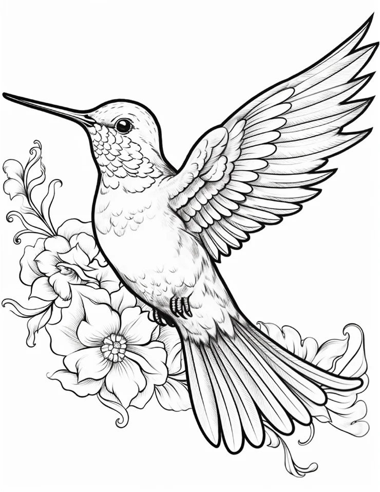 Desenhos de Beija-Flor para colorir 41