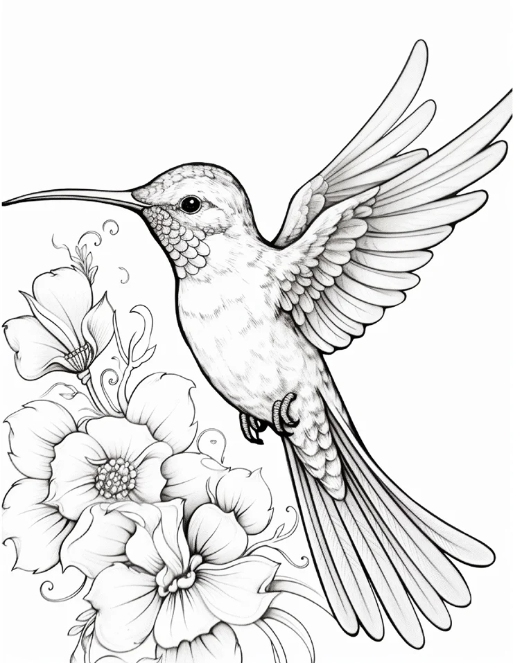 Desenhos de Beija-Flor para colorir 45