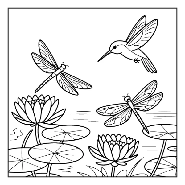 Desenhos de Beija-Flor para colorir 5