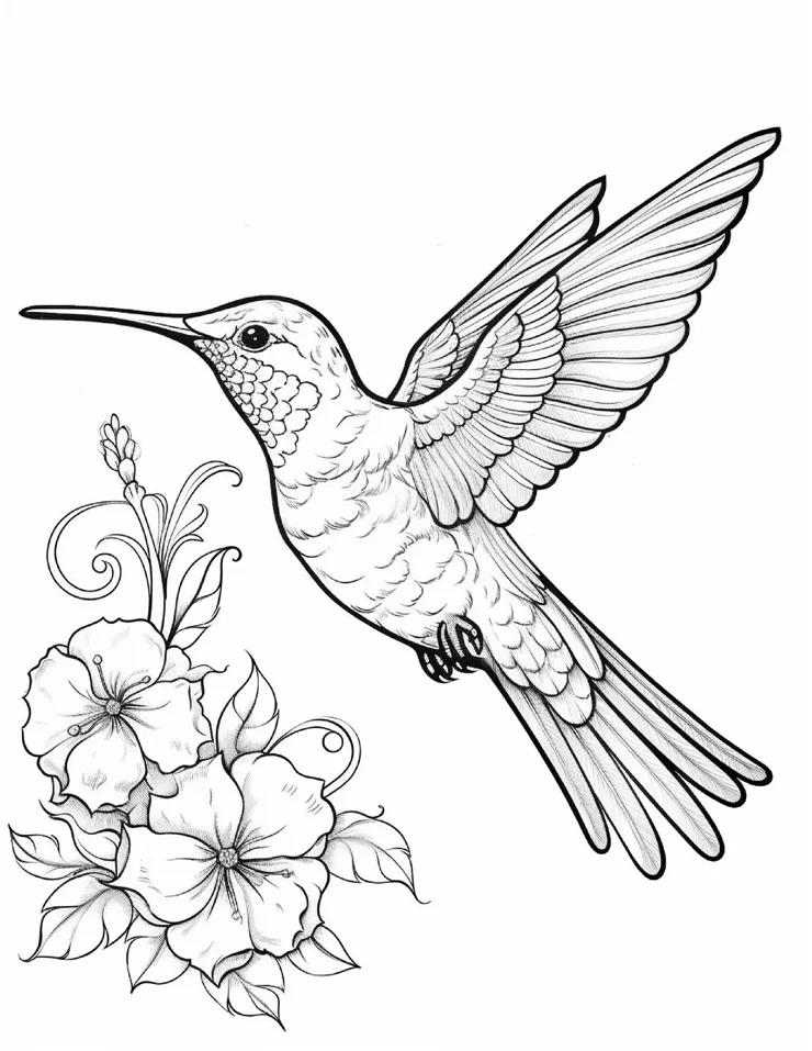 Desenhos de Beija-Flor para colorir 52