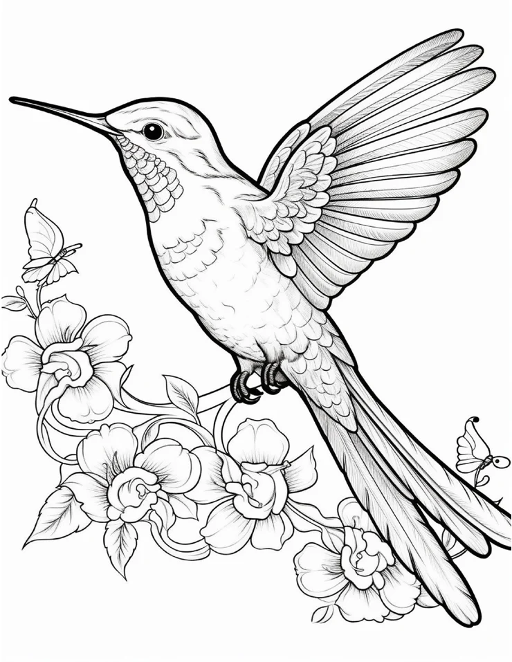 Desenhos de Beija-Flor para colorir 54
