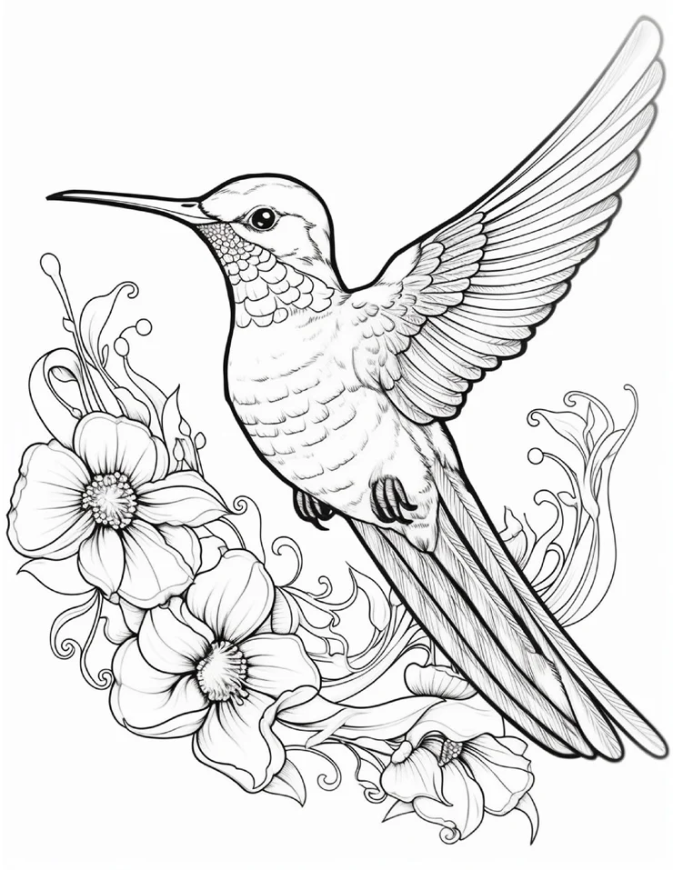 Desenhos de Beija-Flor para colorir 55