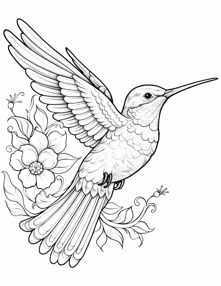 Desenhos de Beija-Flor para colorir 56