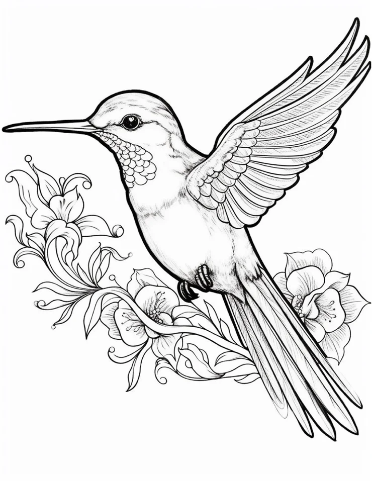 Desenhos de Beija-Flor para colorir 58