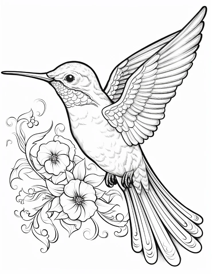 Desenhos de Beija-Flor para colorir 60