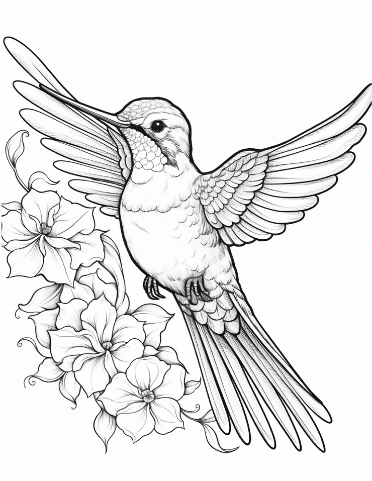 Desenhos de Beija-Flor para colorir 61
