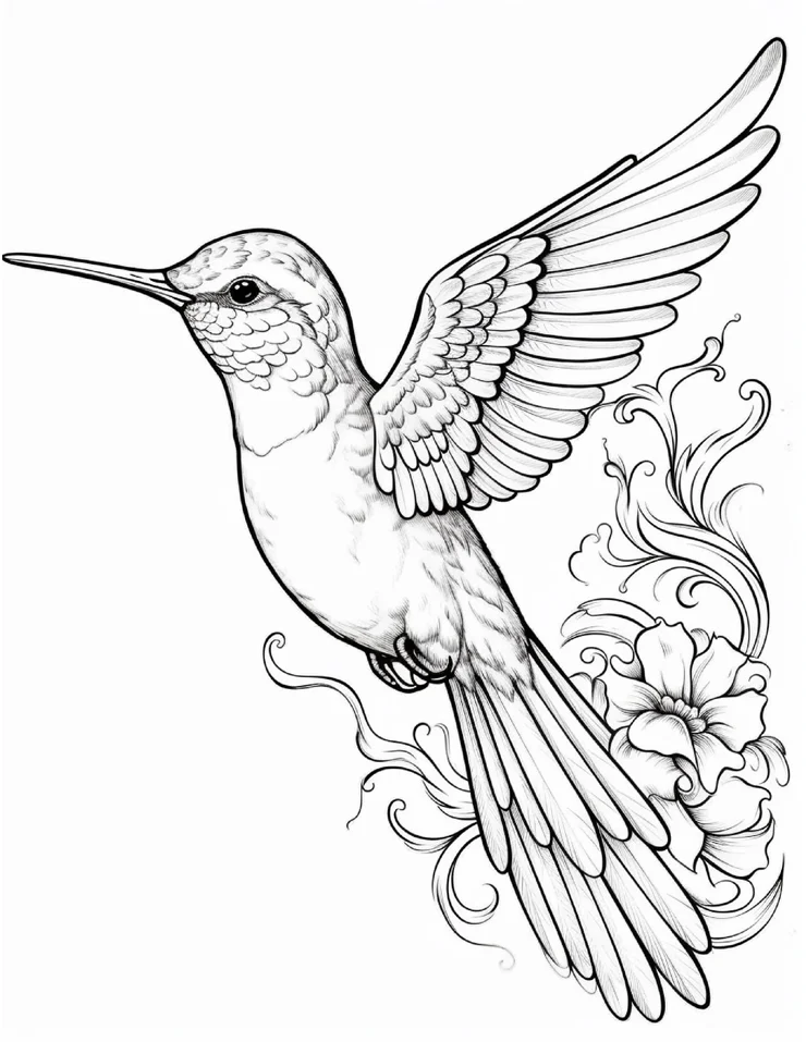 Desenhos de Beija-Flor para colorir 63