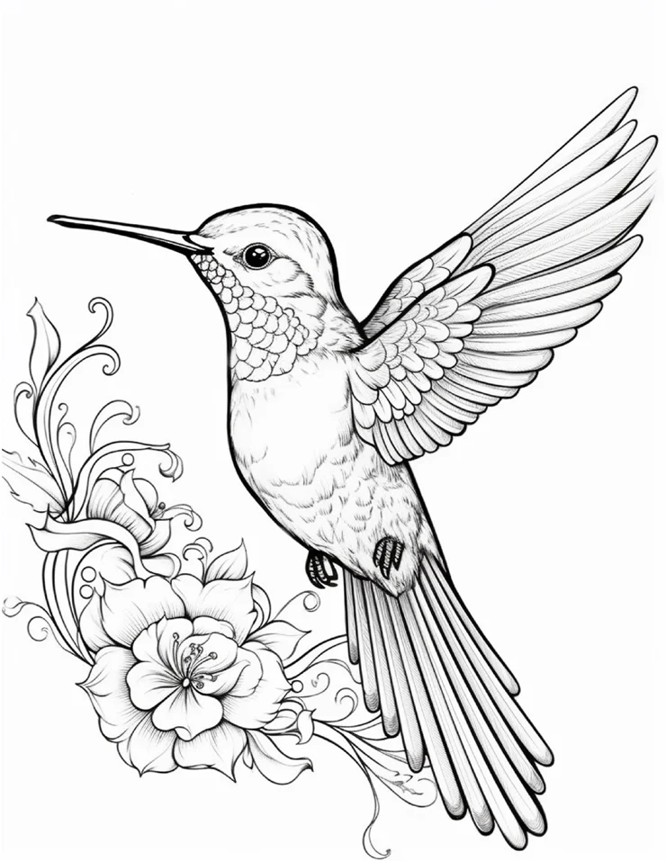 Desenhos de Beija-Flor para colorir 64
