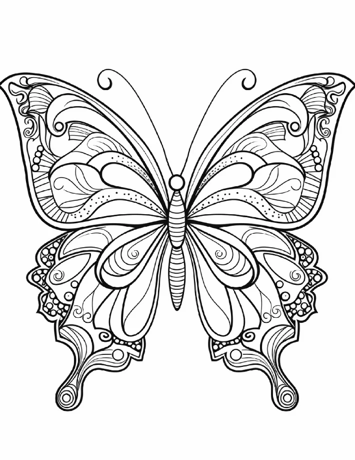 Desenhos de Borboletas para colorir 14