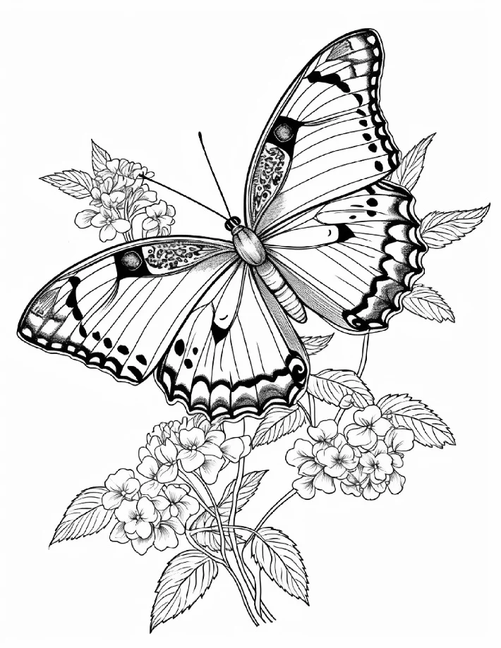 Desenhos de Borboletas para colorir 17