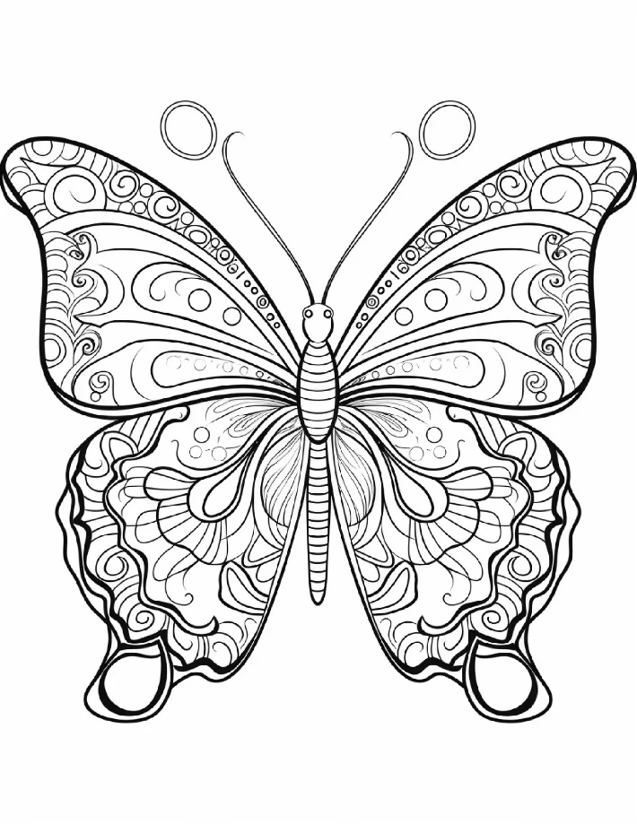 Desenhos de Borboletas para colorir 19
