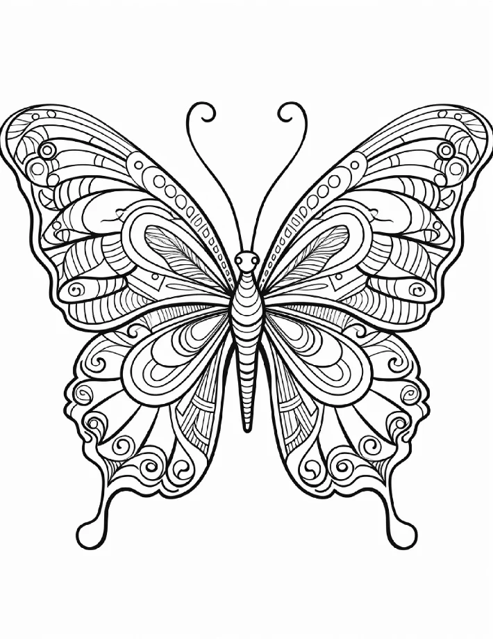 Desenhos de Borboletas para colorir 23