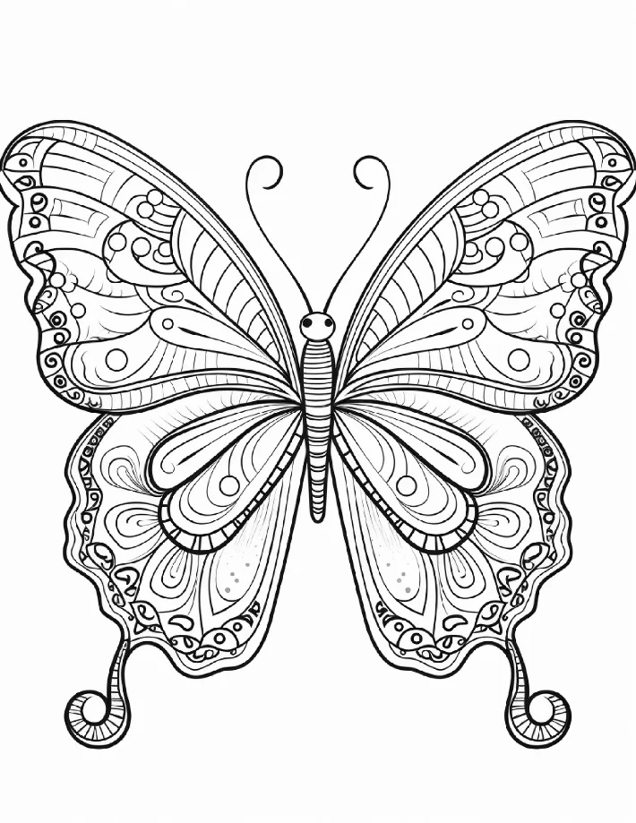 Desenhos de Borboletas para colorir 24