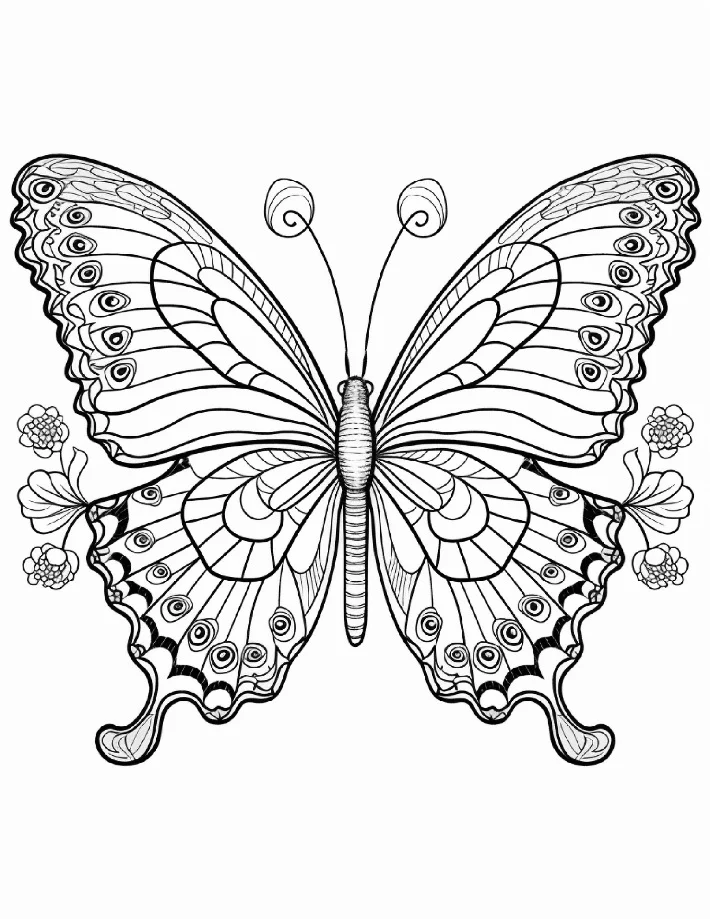 Desenhos de Borboletas para colorir 25