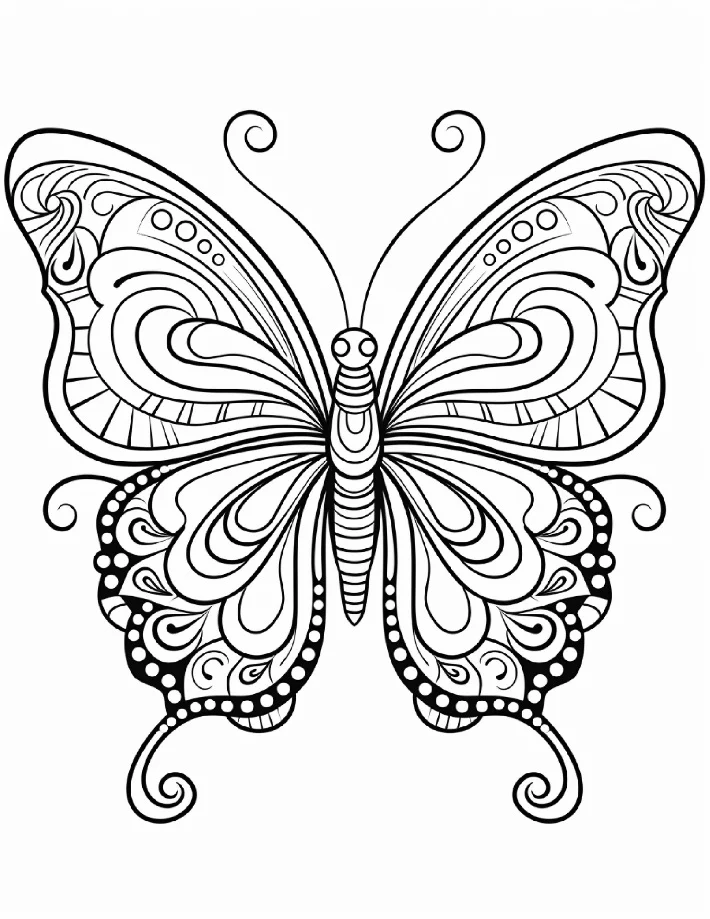 Desenhos de Borboletas para colorir 26