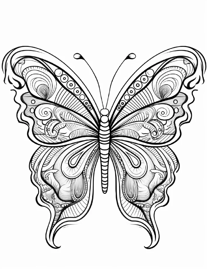 Desenhos de Borboletas para colorir 27