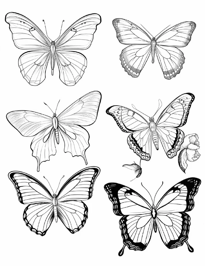Desenhos de Borboletas para colorir 30