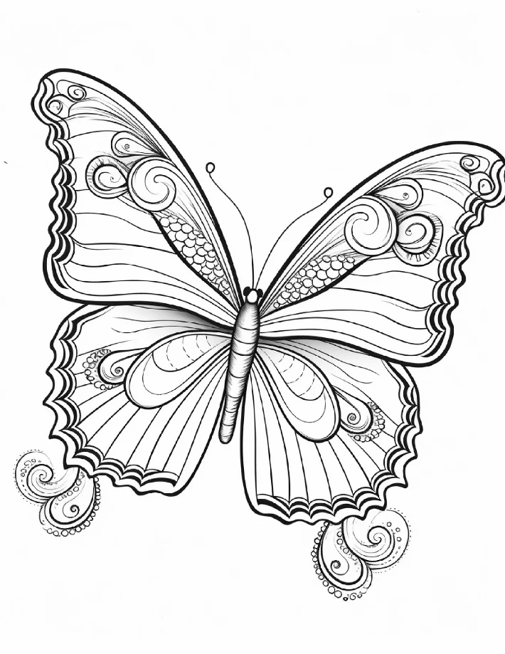 Desenhos de Borboletas para colorir 34