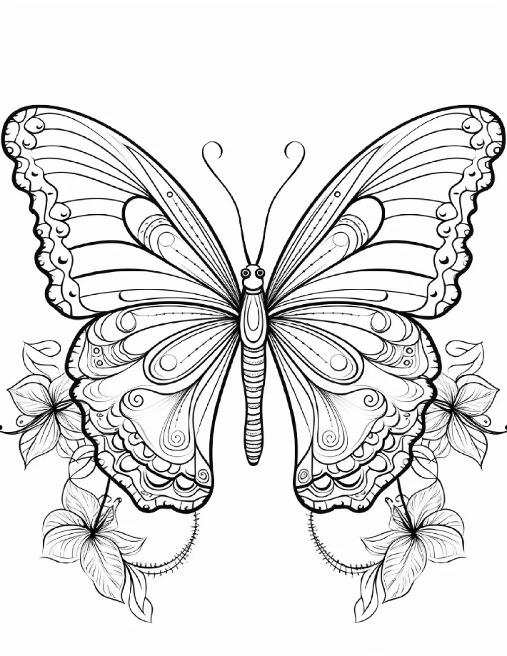 Desenhos de Borboletas para colorir 39