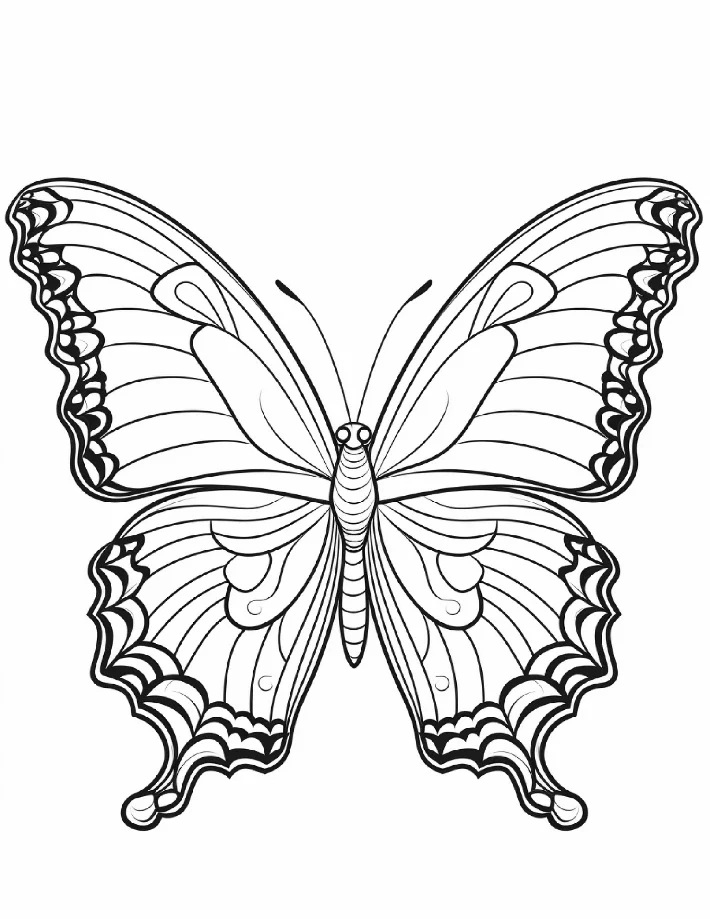 Desenhos de Borboletas para colorir 4