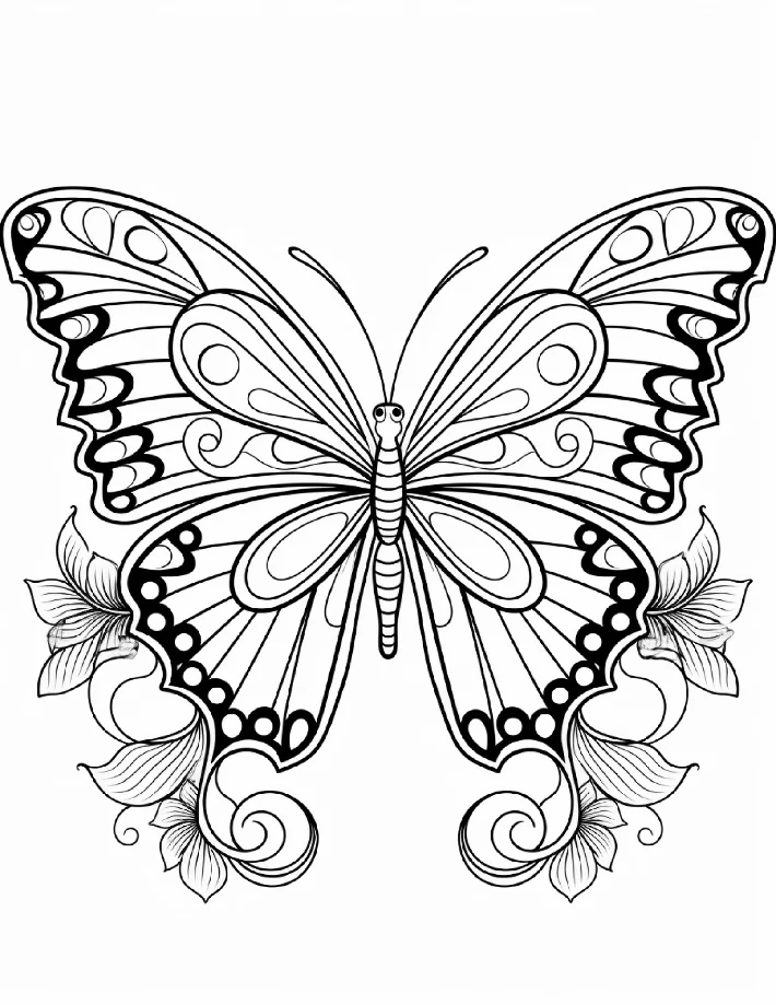 Desenhos de Borboletas para colorir 5