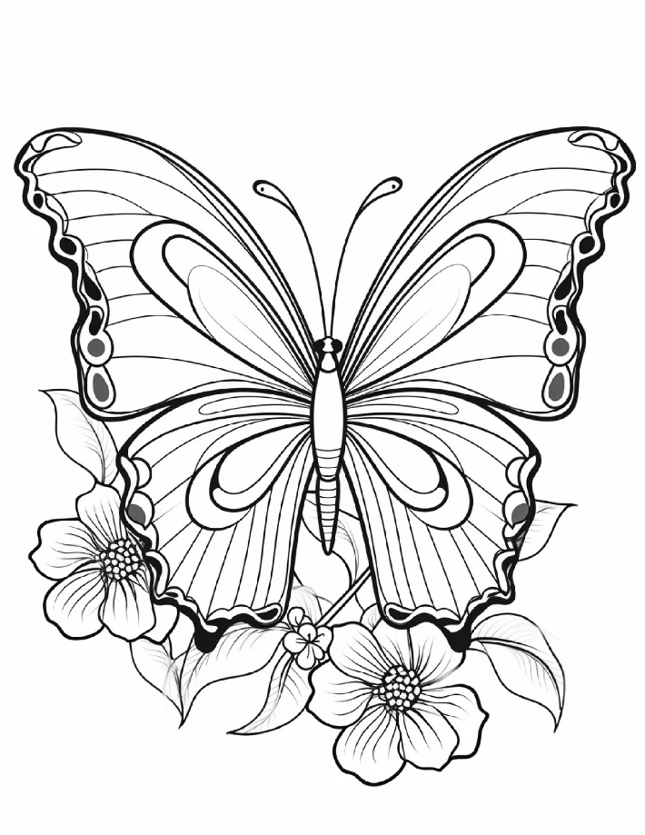 Desenhos de Borboletas para colorir 6